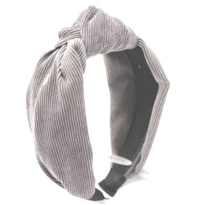 Candice Corduroy Headband - Gray